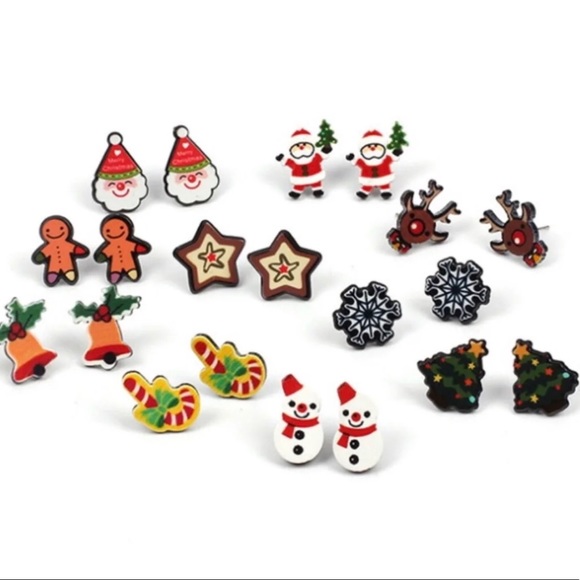 Gingerbread Man Stud Earrings - Picture 2 of 2